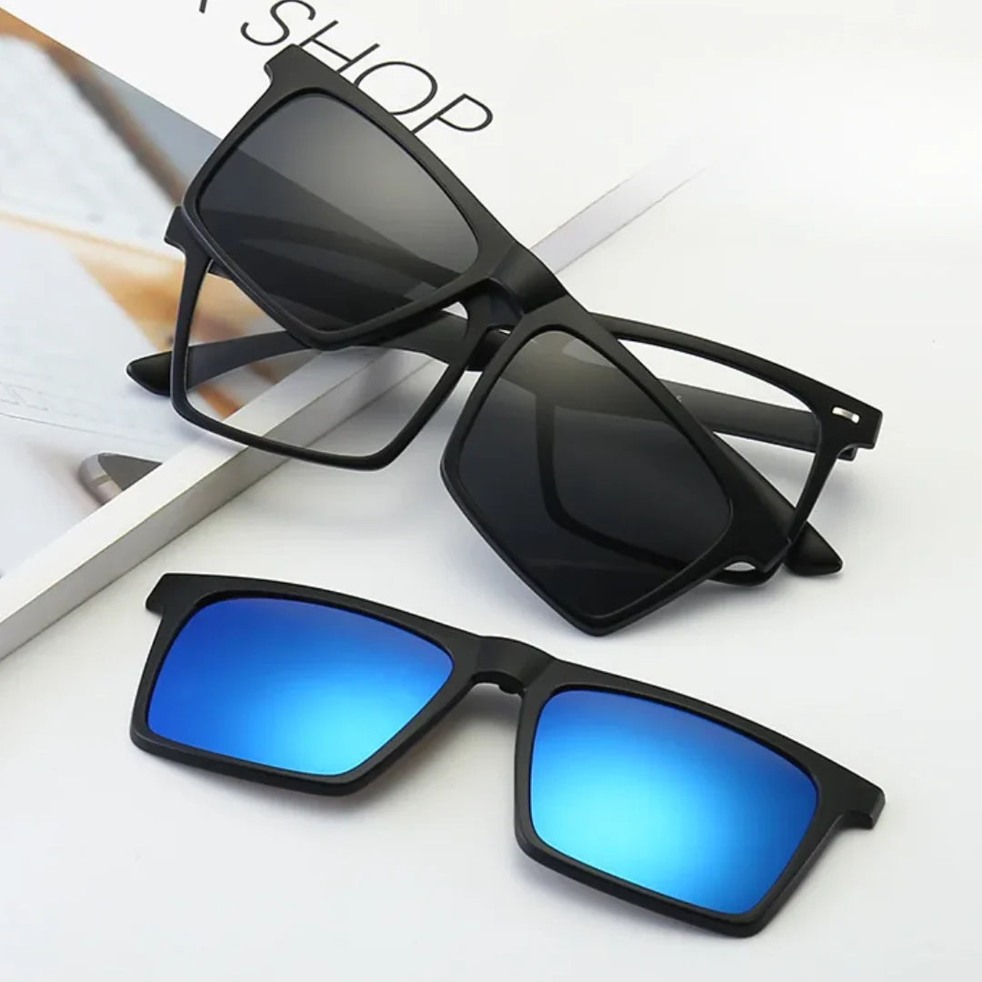 Visión Total 6-en-1 – ¡Unas gafas, todas las soluciones! Protección, estilo y comodidad en un solo accesorio.