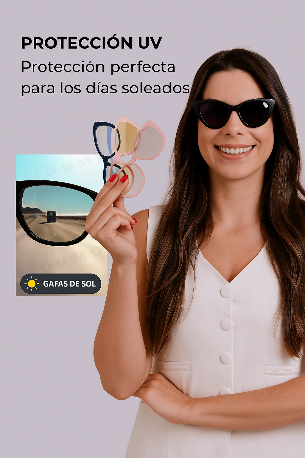 Visión Total 6-en-1 – ¡Unas gafas, todas las soluciones! Protección, estilo y comodidad en un solo accesorio.