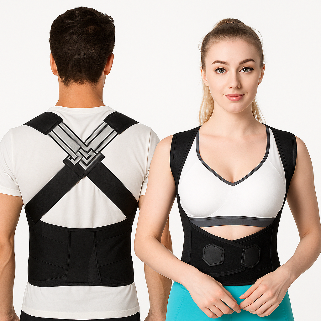 CORRECTOR DE POSTURA ORTOPÉDICO – UNISEX Y AJUSTABLE