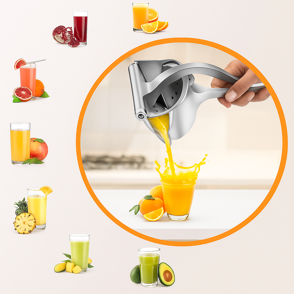 Extractor metálico de zumos de fruta premium