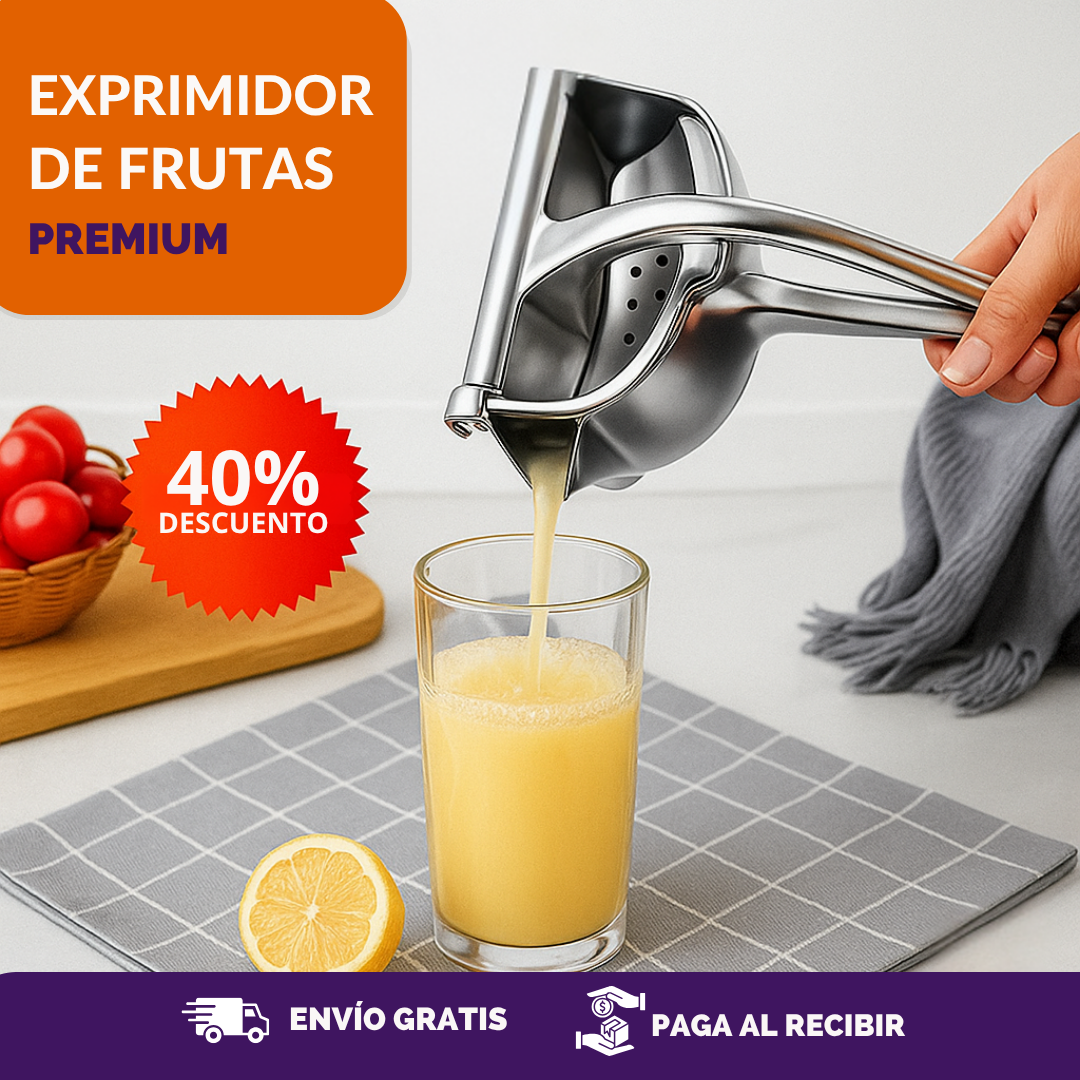 Extractor metálico de zumos de fruta premium