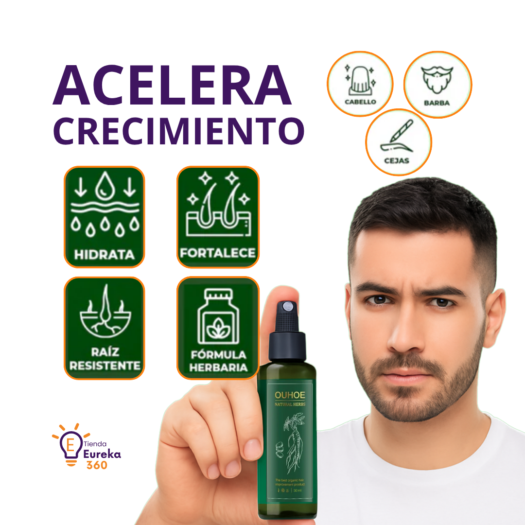 Tratamiento natural para estimular el crecimiento y detener la caída del cabello ¡Compre 1 y llévese 2!